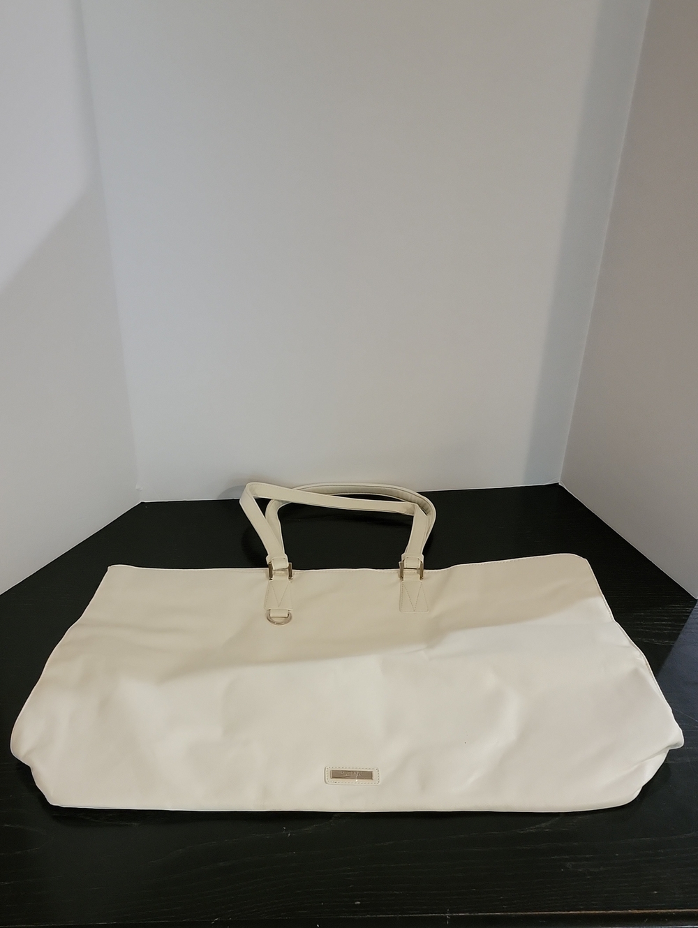 Versace Parfums White Weekender Travel Tote
